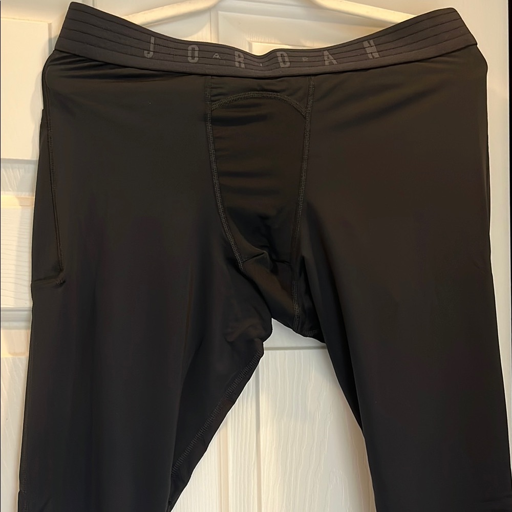 NWT Jordan Nike Black Dri-FIT Active Leggings Men’s 3XL - Picture 6 of 7